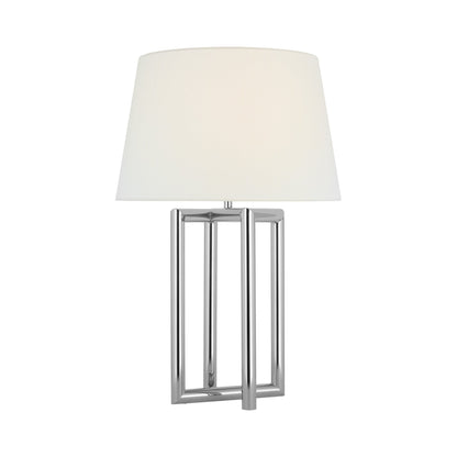 Concorde Table Lamp in Polished Nickel.