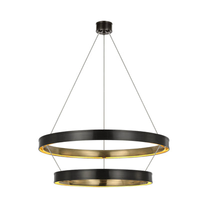 Connery LED Two-Tier Chandelier in Detail.