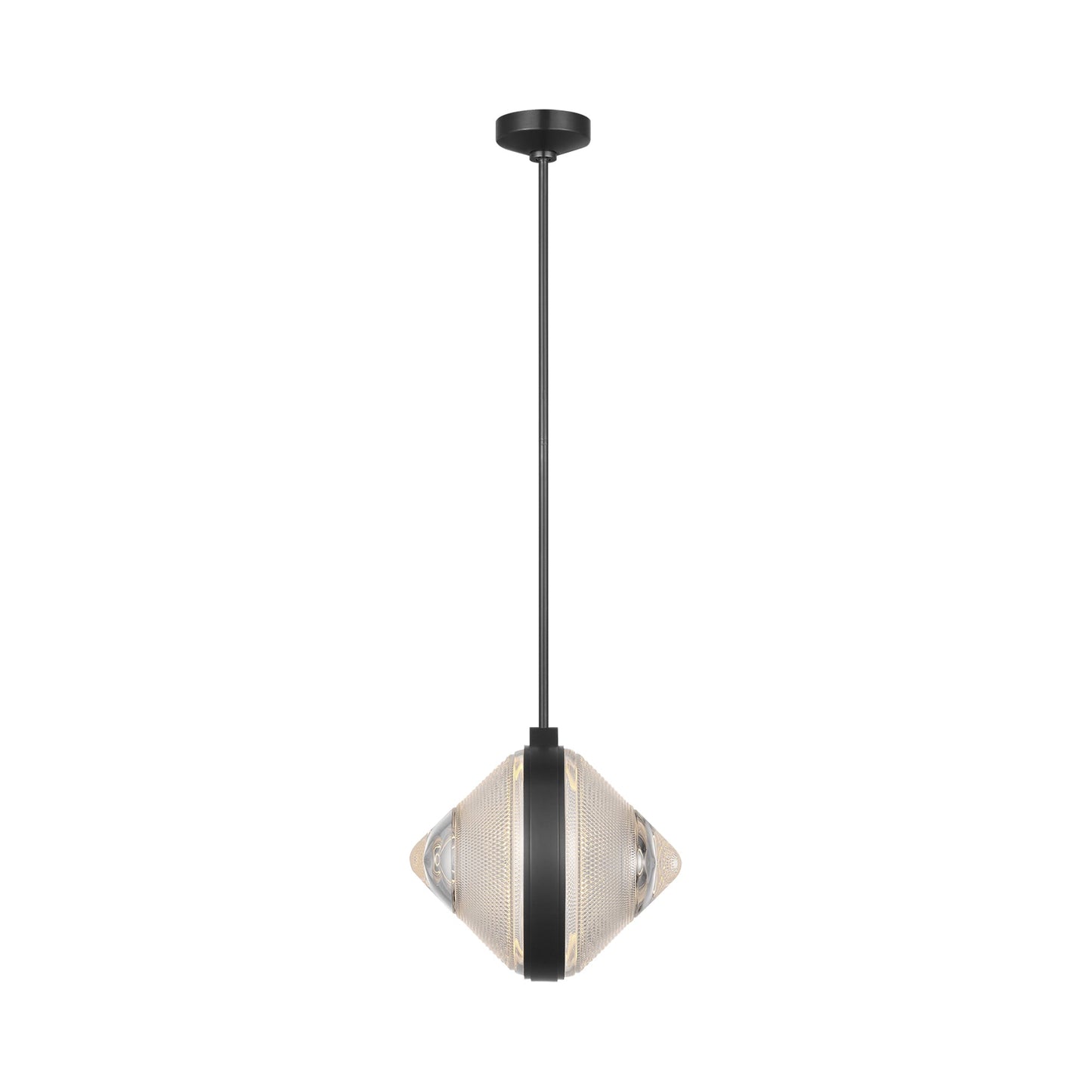 Copper Coast LED Pendant Light in Bronze (Karo Cut).