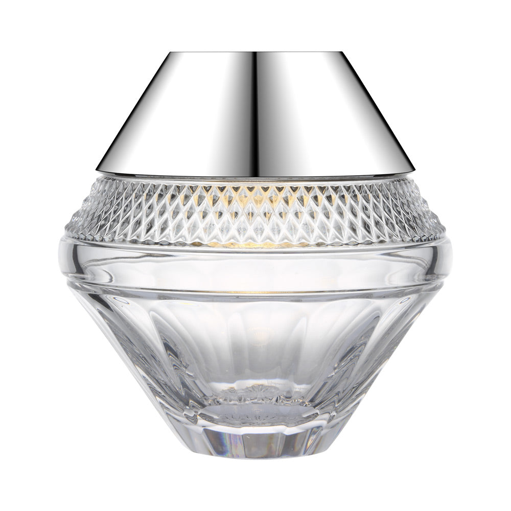 Copper Coast LED Rechargeable Table Lamp in Polished Nickel (5-Inch).