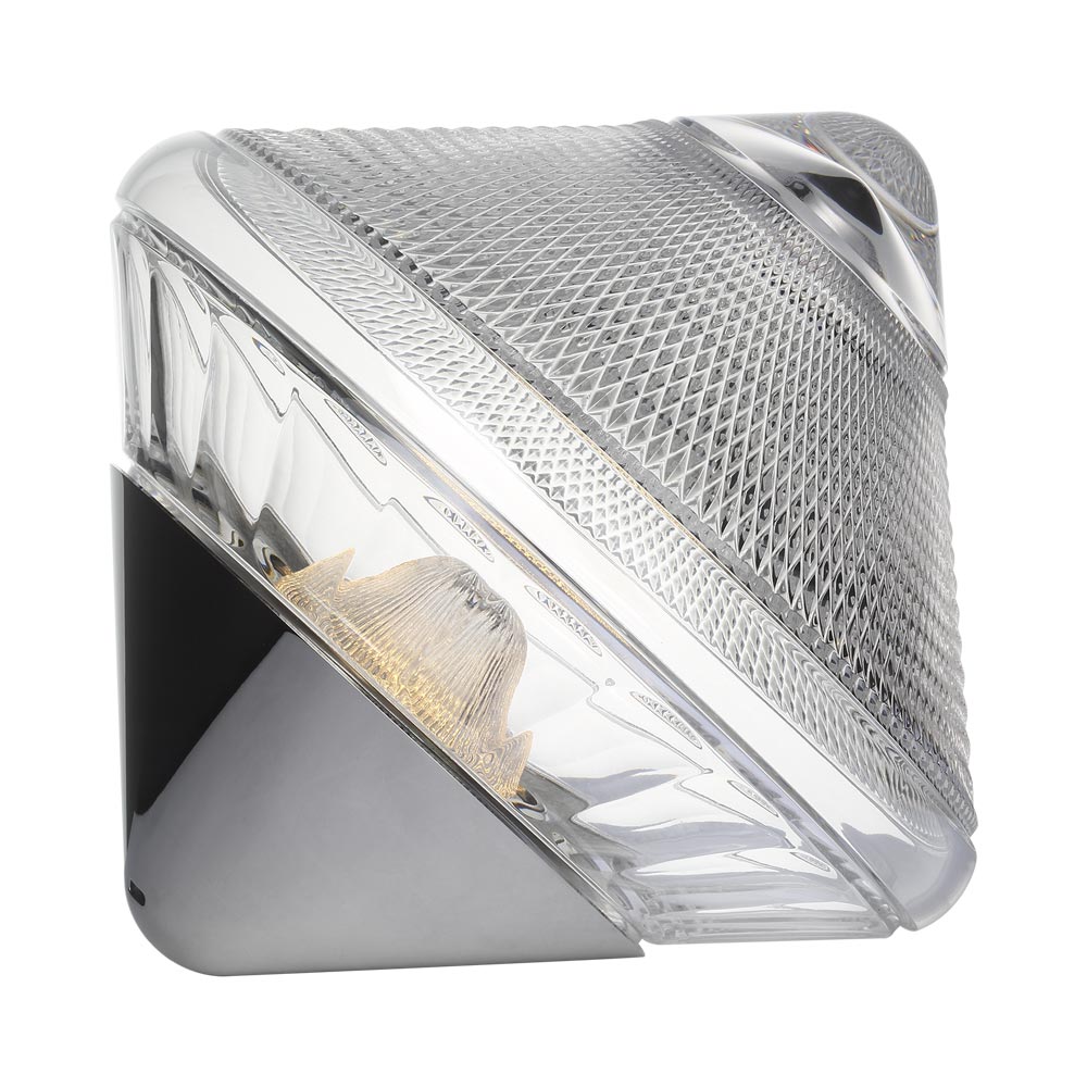 Copper Coast LED Rechargeable Table Lamp in Polished Nickel (9.25-Inch).