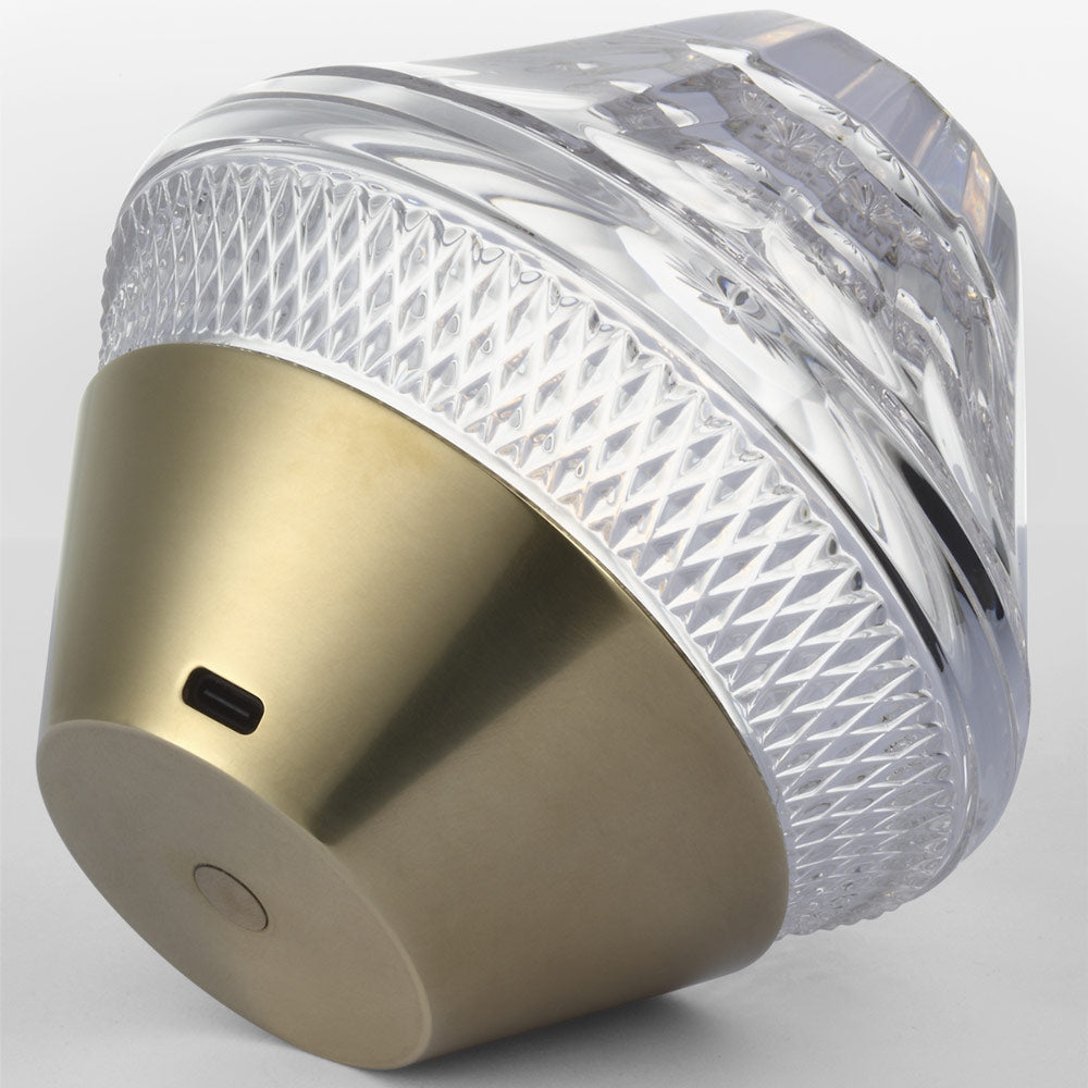 Copper Coast LED Rechargeable Table Lamp in Detail.