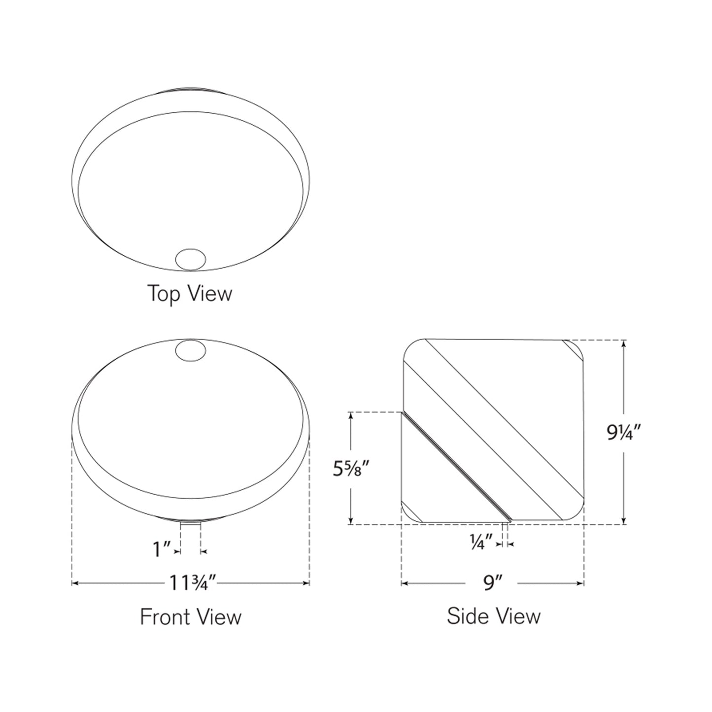 Copper Coast LED Rechargeable Table Lamp - line drawing.