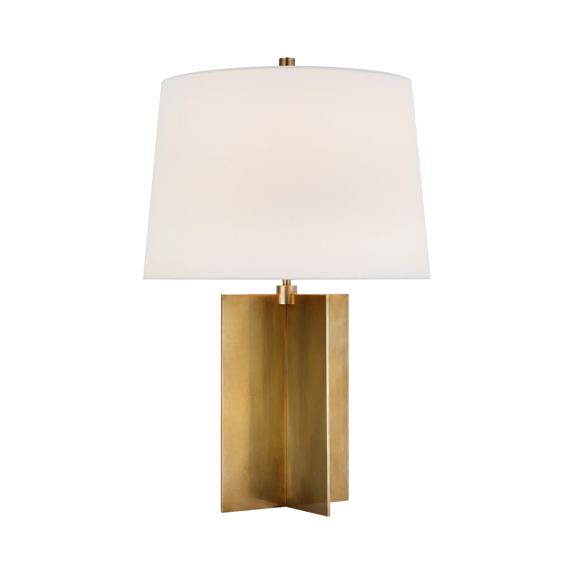 Costes Table Lamp in Hand-Rubbed Antique Brass.