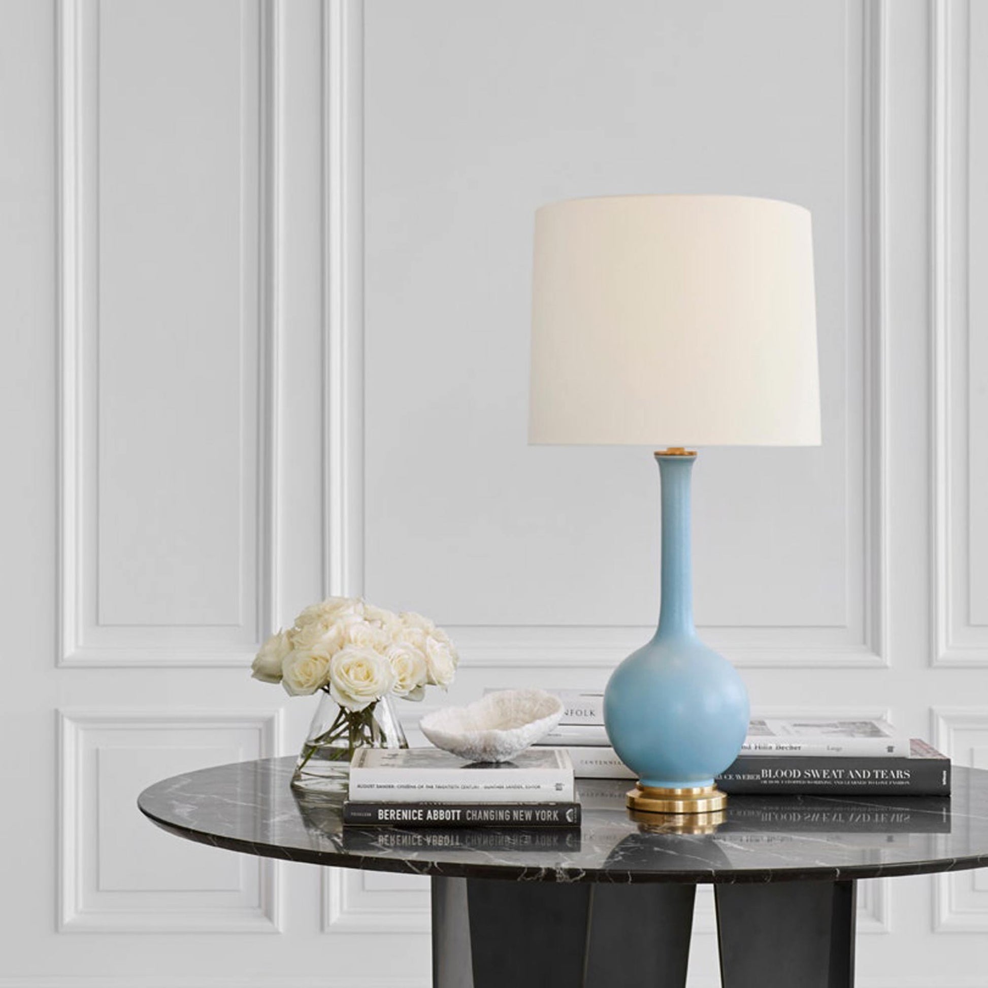 Coy Table Lamp in living room.