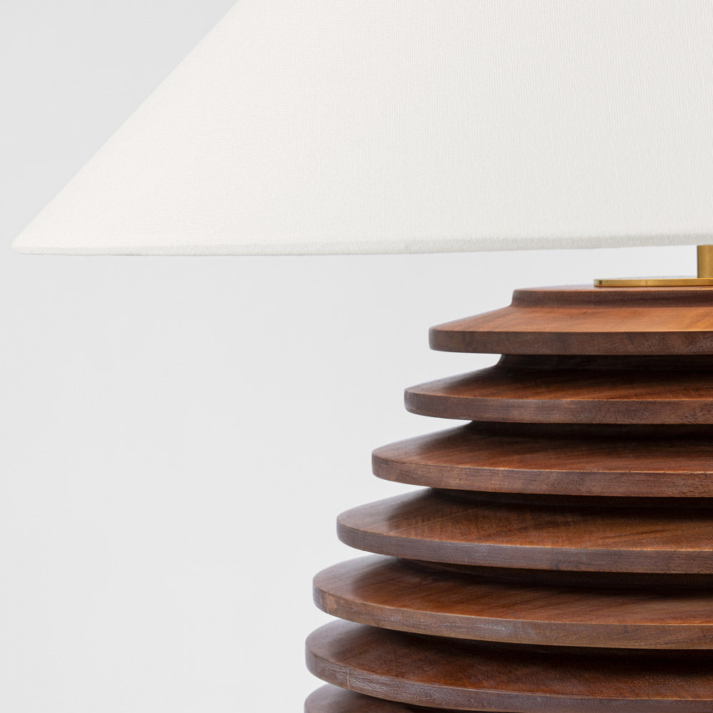 Crenelle Stacked Table Lamp in Detail.