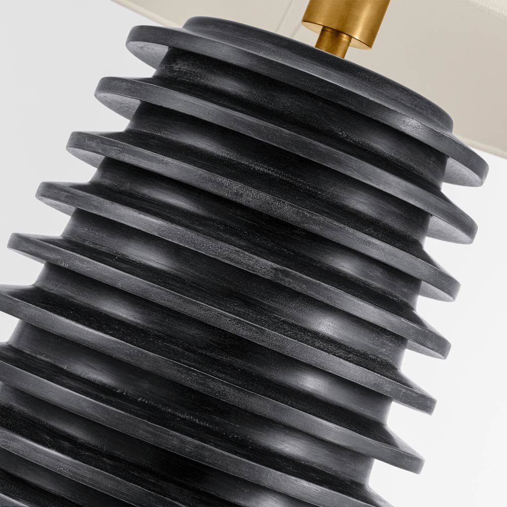 Crenelle Stacked Table Lamp in Detail.
