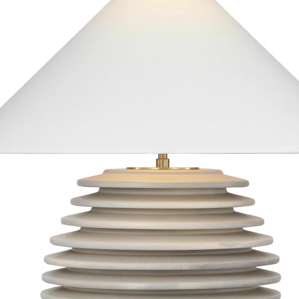 Crenelle Stacked Table Lamp in Detail.