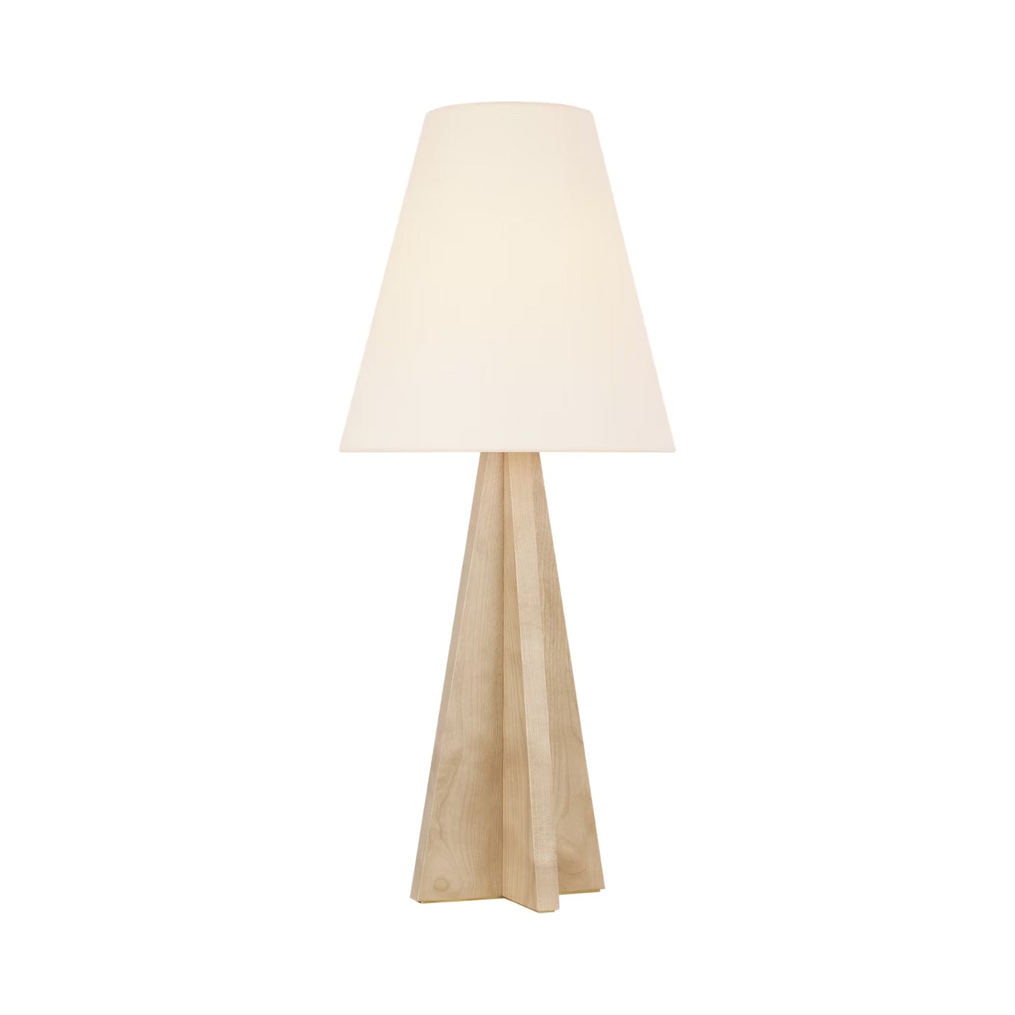Crue Table Lamp in Natural Maple.