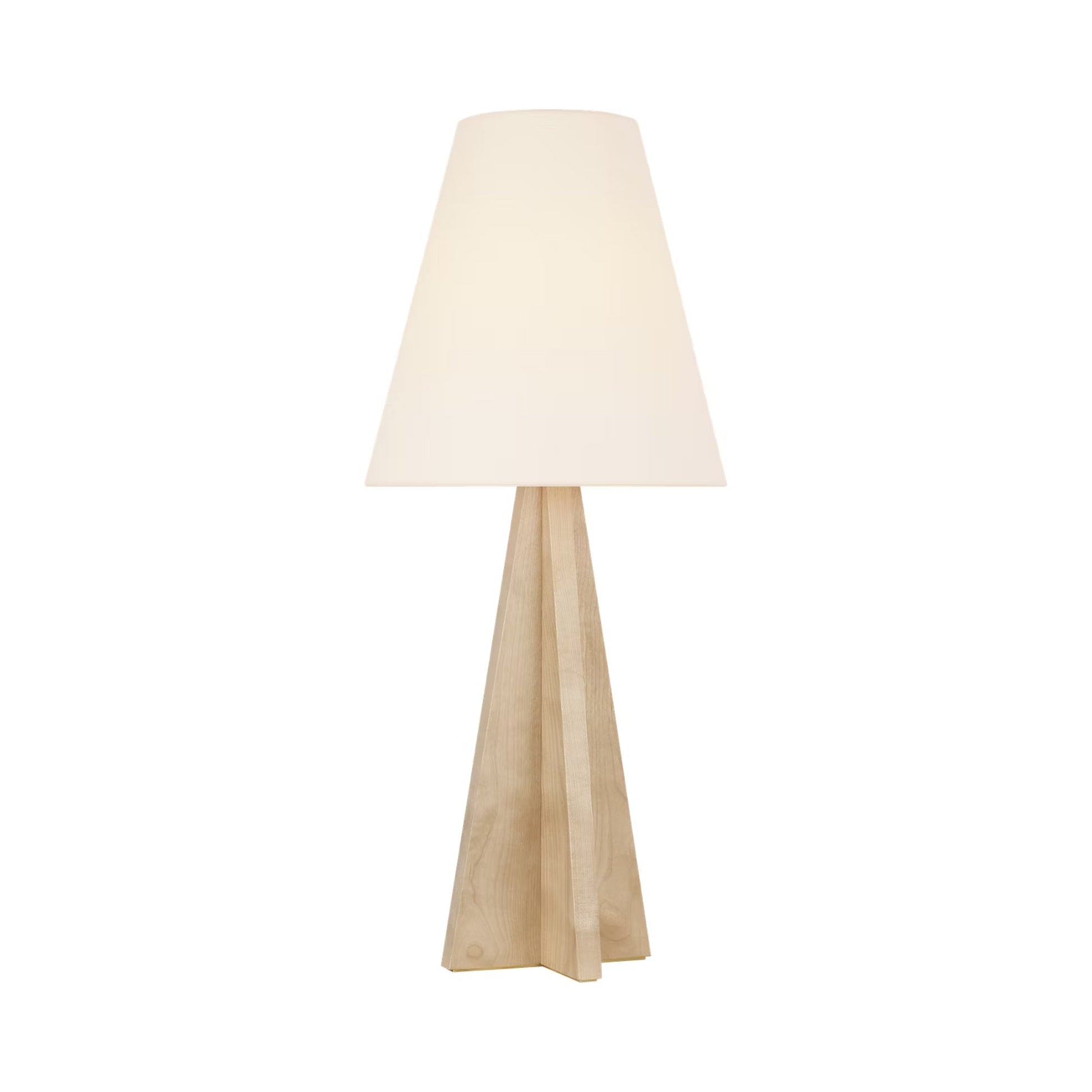 Crue Table Lamp in Natural Maple.