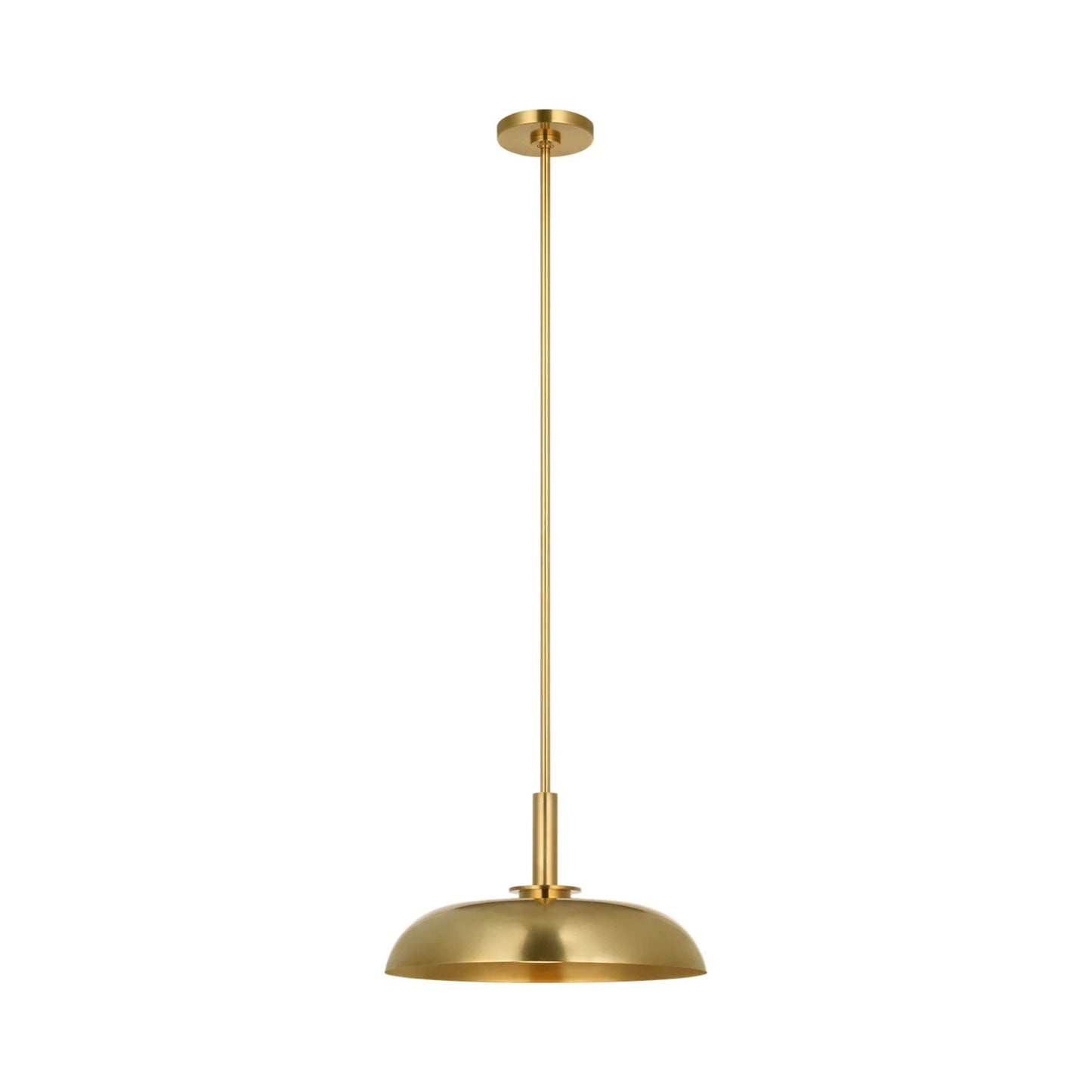 Cyrus LED Pendant Light in Hand-Rubbed Antique Brass (15.5-Inch).