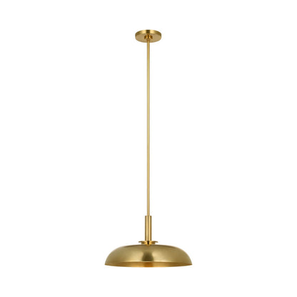 Cyrus LED Pendant Light in Hand-Rubbed Antique Brass (15.5-Inch).