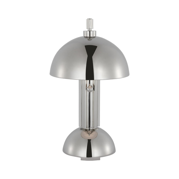 Dally Table Lamp in Polished Nickel.