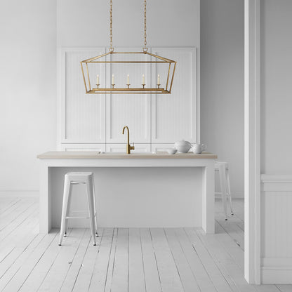 Darlana Linear Pendant Light in kitchen.