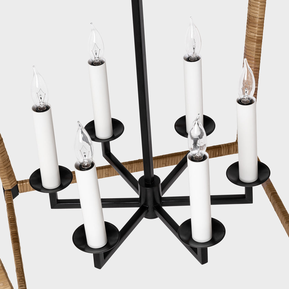 Darlana Rattan Wrapped Pendant Light – City Lights SF
