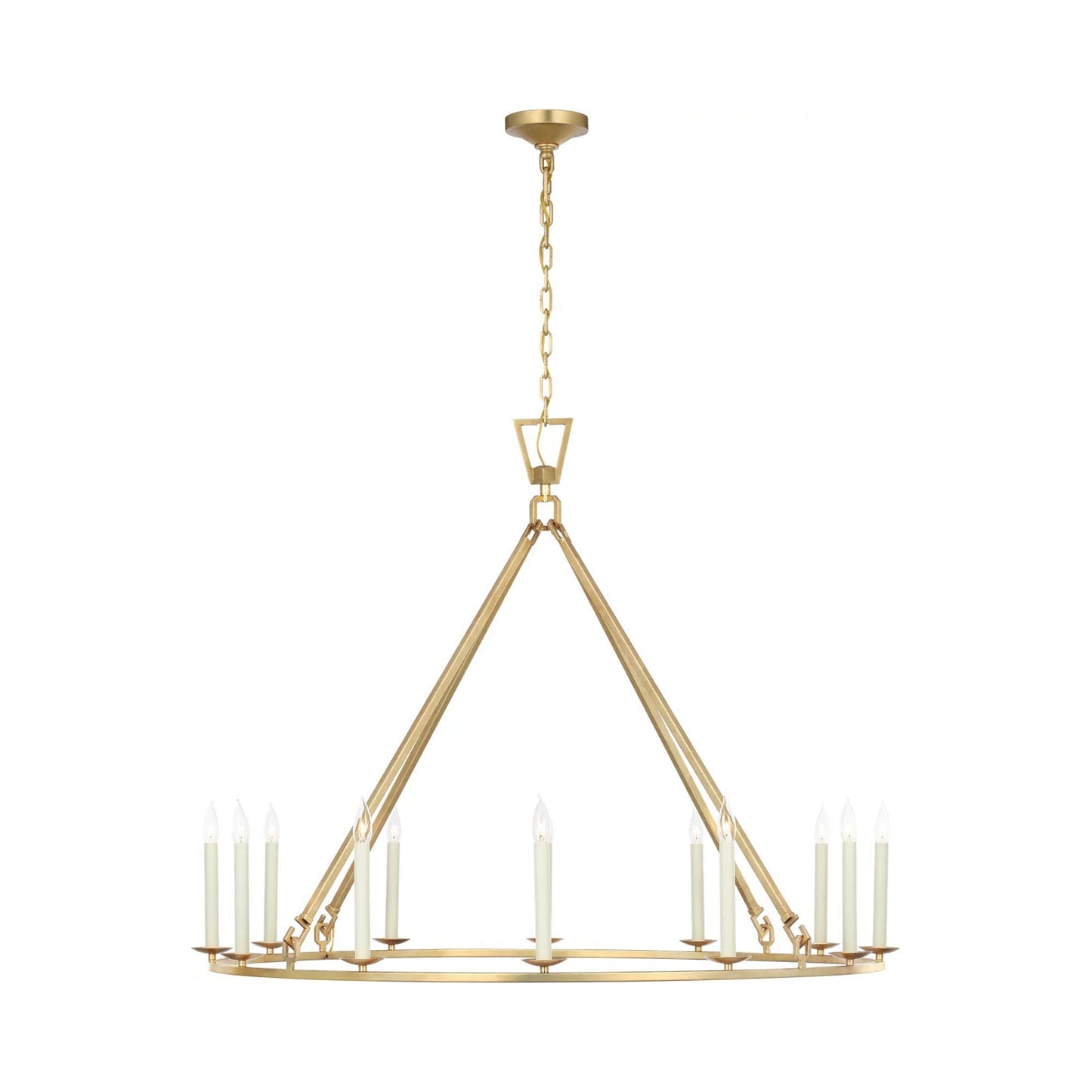 Darlana Ring Chandelier in Gild/1-Tier (50"D X 38.75"H).