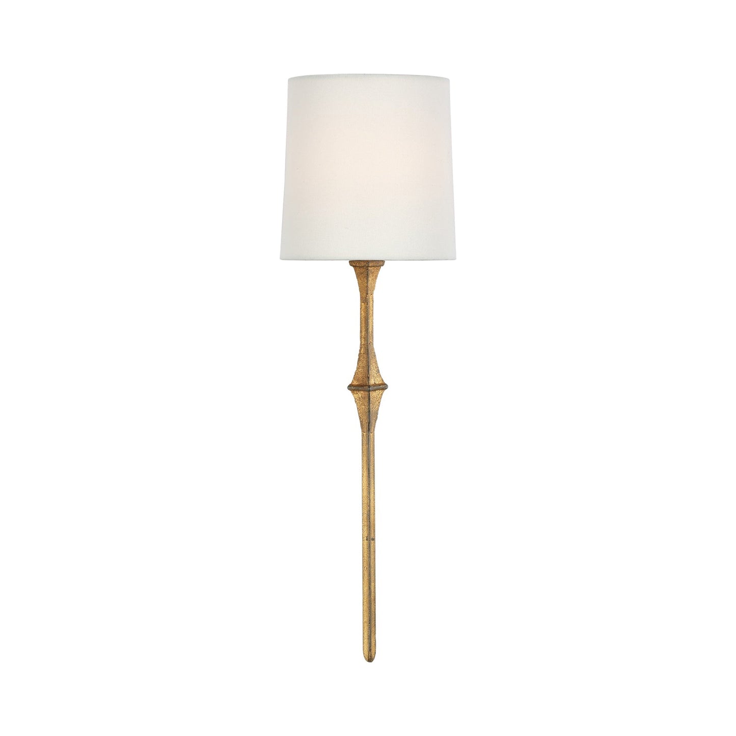 Dauphine Wall Light in Gilded Iron/Linen.