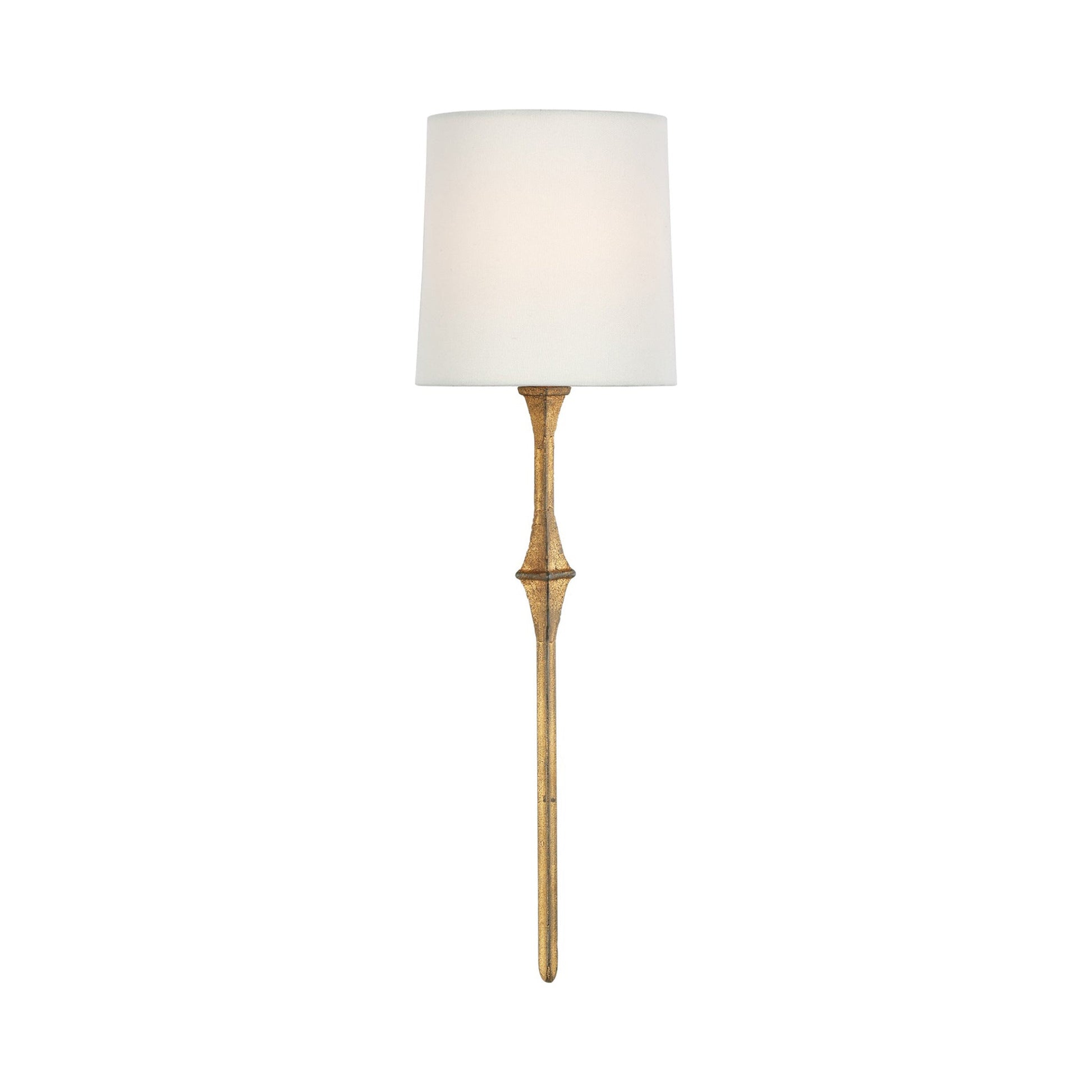 Dauphine Wall Light in Gilded Iron/Linen.