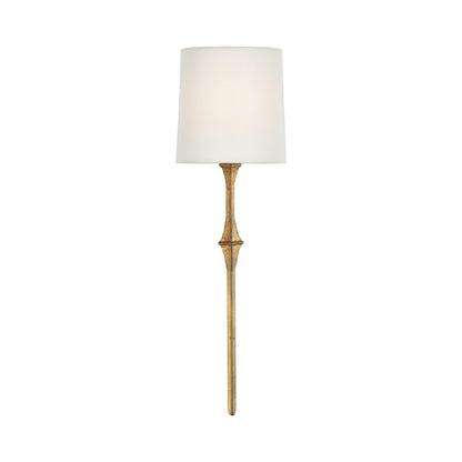 Dauphine Wall Light in Gilded Iron/Linen.