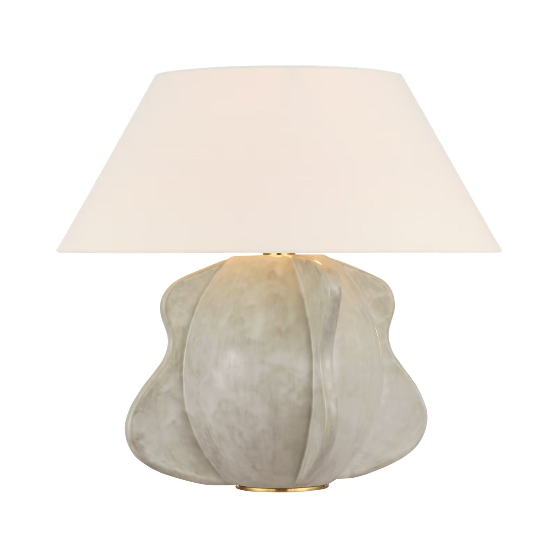 Delmar Table Lamp in Antiqued White.