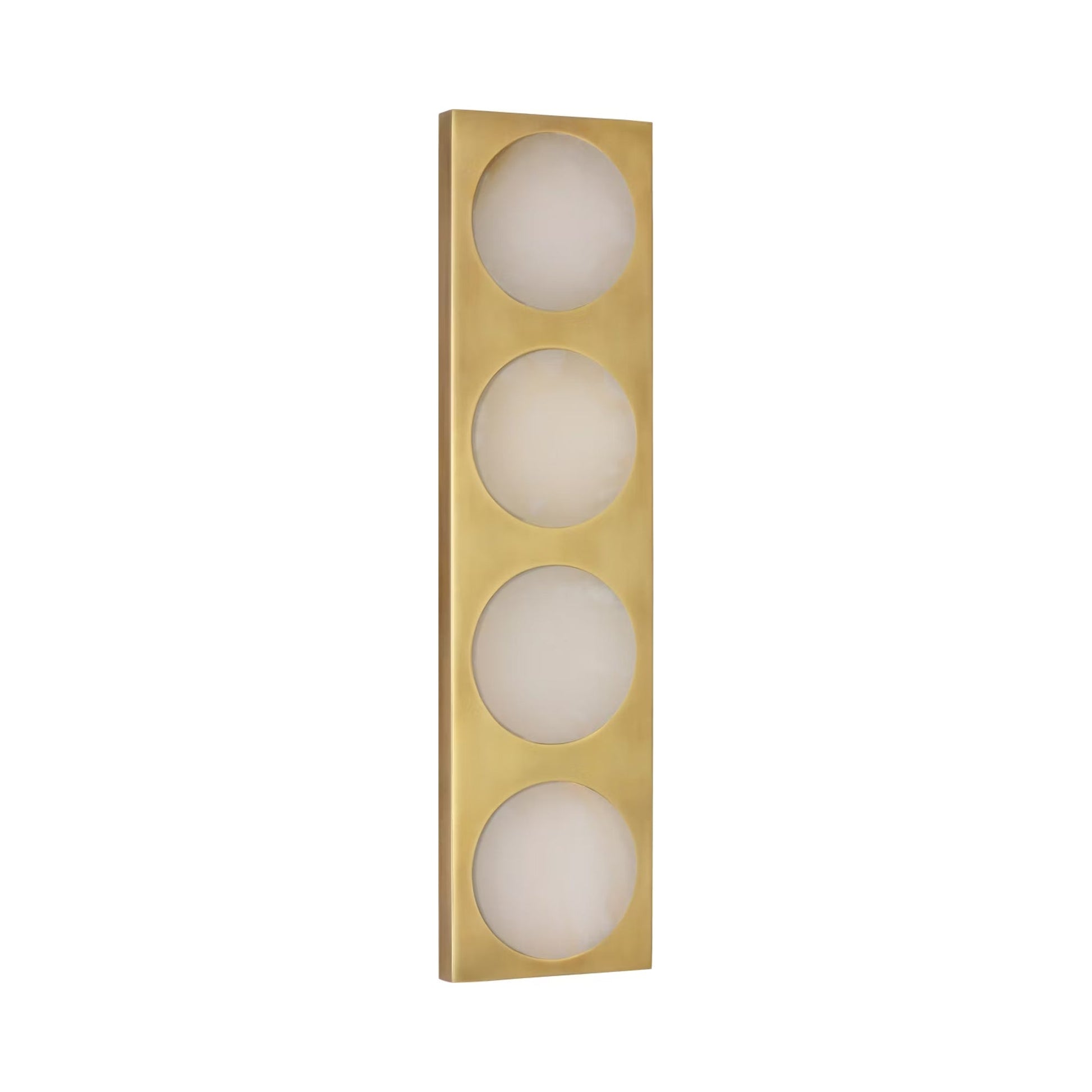 Dichotomy LED Wall Light in Antique-Burnished Brass (18-Inch).