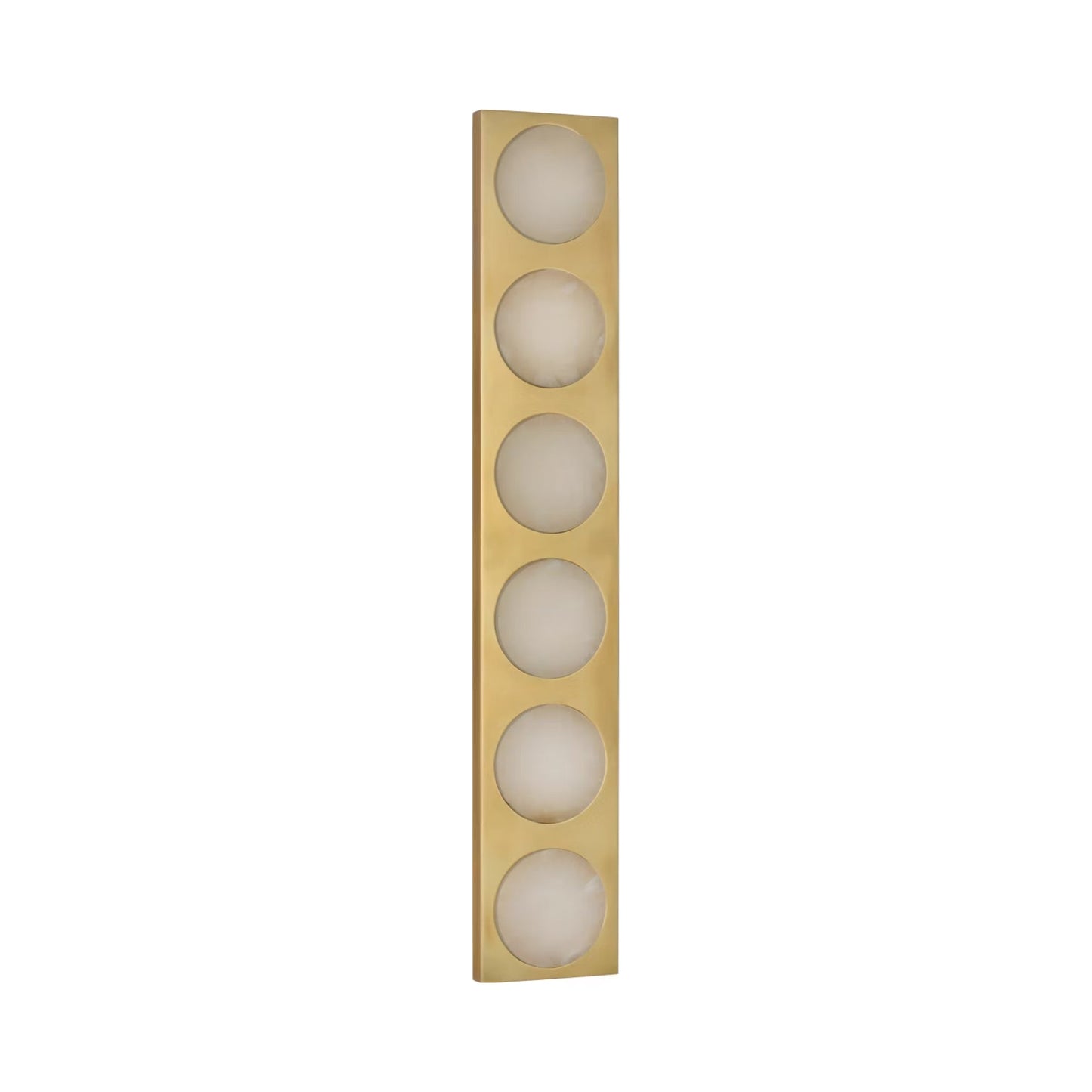Dichotomy LED Wall Light in Antique-Burnished Brass (27-Inch).