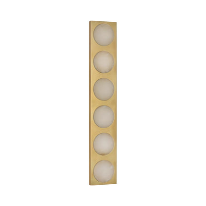 Dichotomy LED Wall Light in Antique-Burnished Brass (27-Inch).
