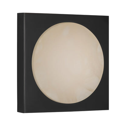 Dichotomy Square LED Wall Light in Bronze.