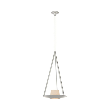 Divina LED Pendant Light in Polished Nickel.