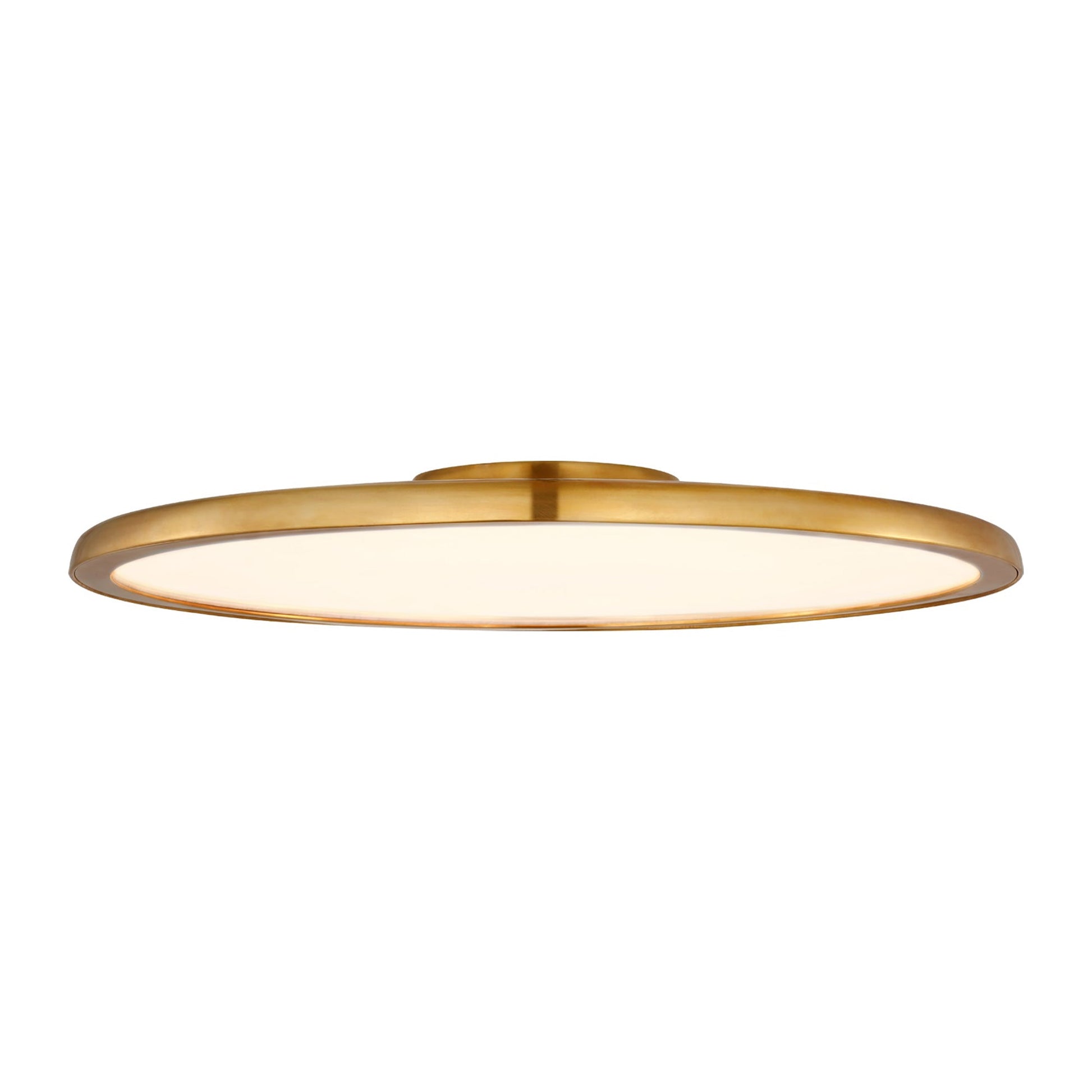 Dot LED Flush Mount Ceiling Light in Natural Brass (Large).