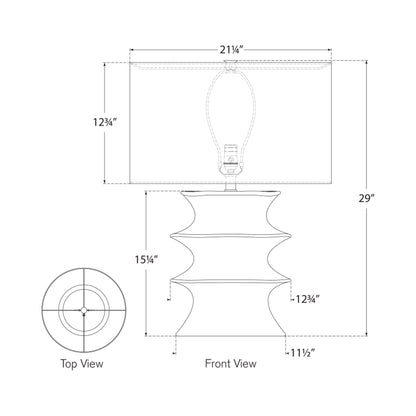 Eldin Table Lamp - line drawing.