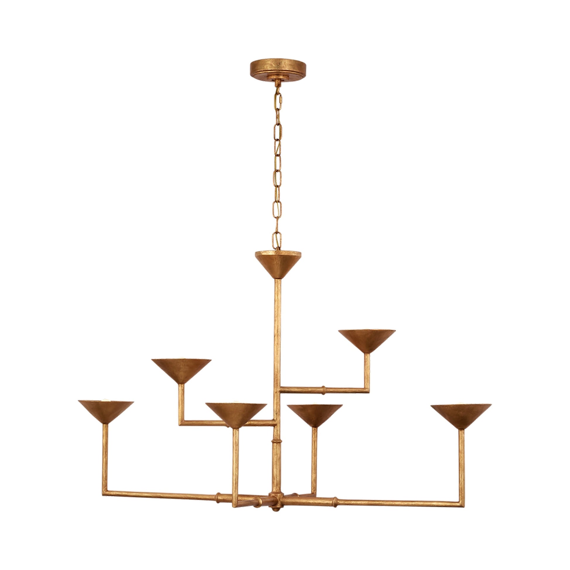 Eleanor Chandelier in Antique Gold Leaf (52.75-Inch).