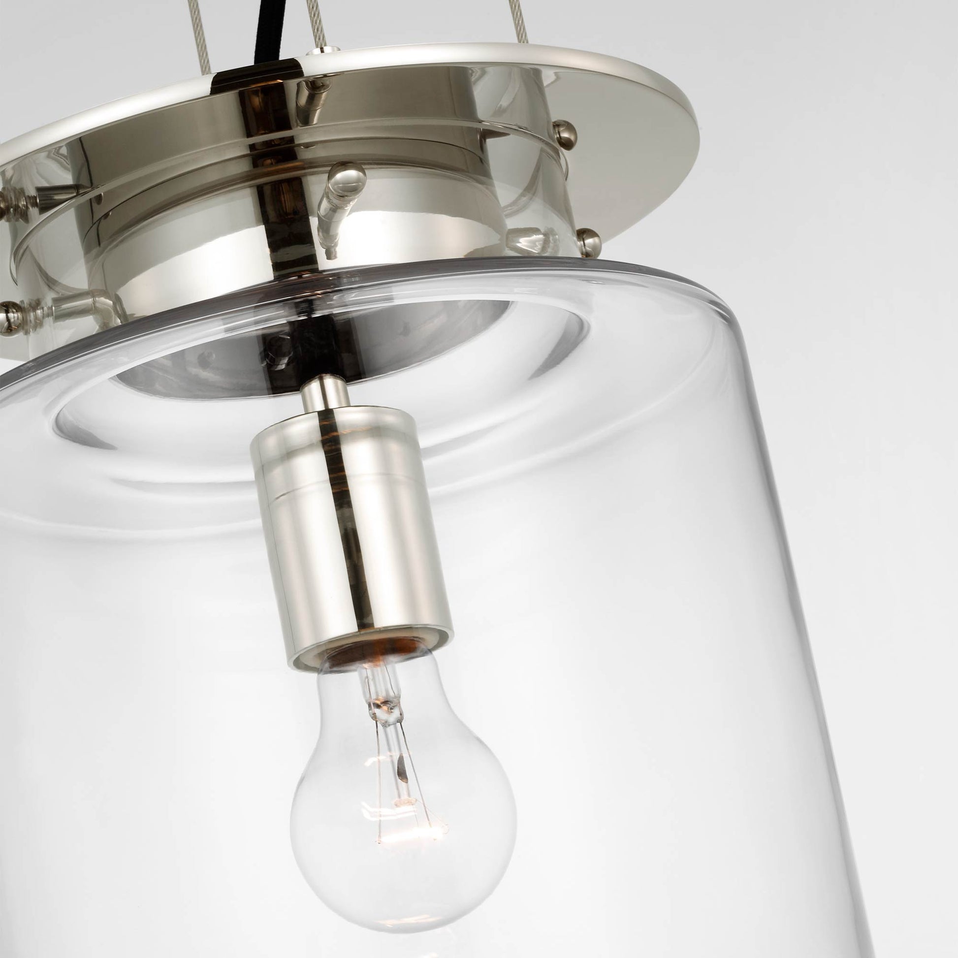 Elias Floating Pendant Light in Detail.