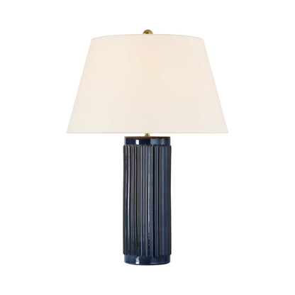 Ellora Table Lamp in Mixed Blue Brown.