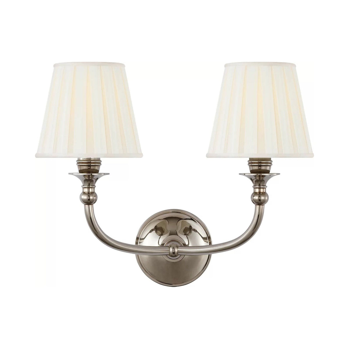 Embers Wall Light in Butler's Silver.