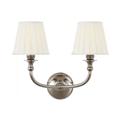 Embers Wall Light in Butler's Silver.