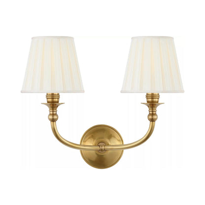 Embers Wall Light in Natural Brass.