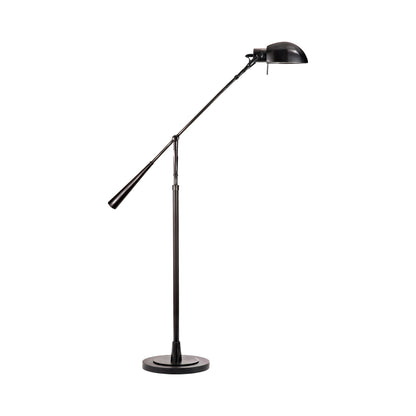 Equilibrium Floor Lamp in Black Nickel.