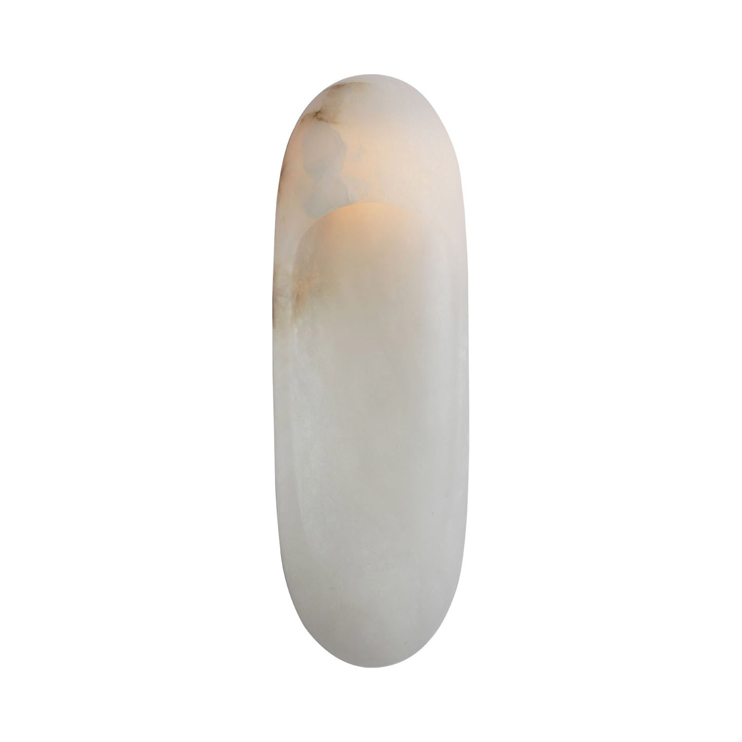 Esculpa LED Wall Light in Alabaster/Bronze.