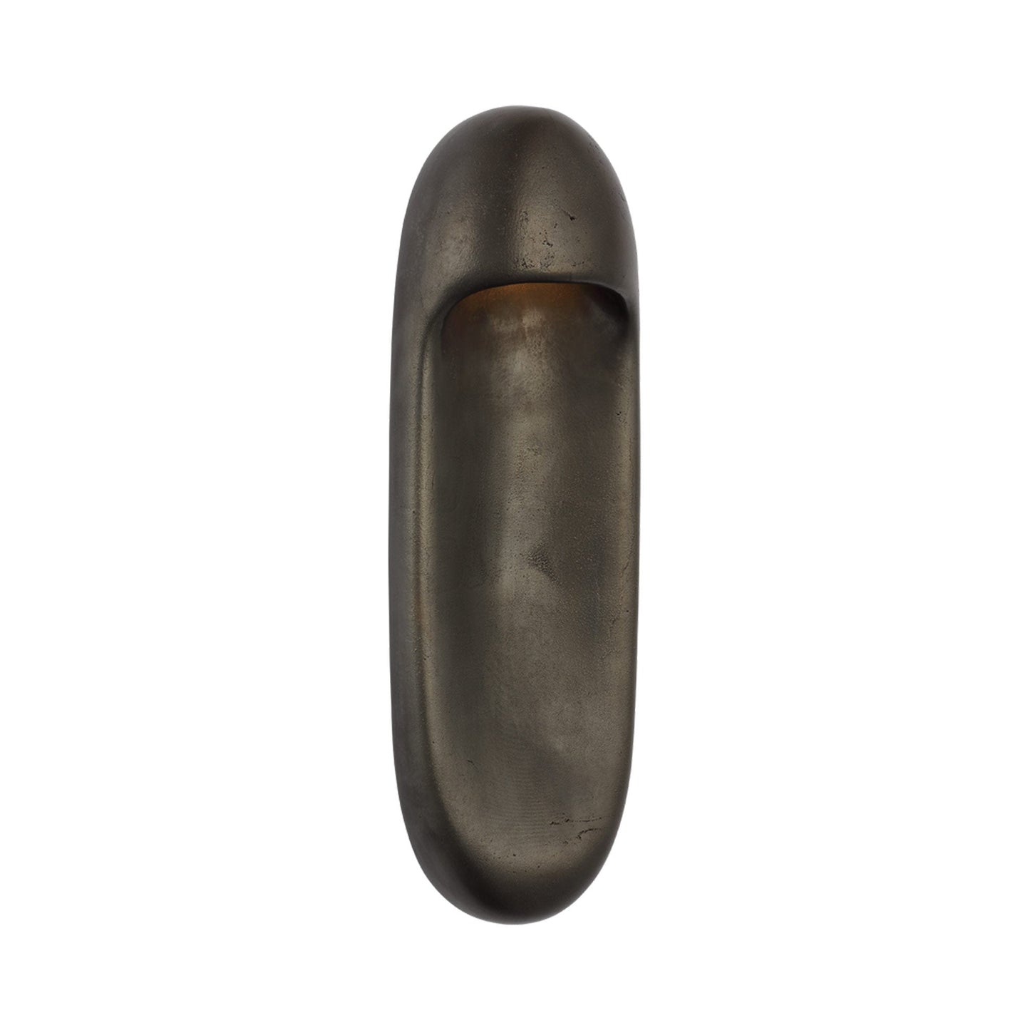 Esculpa Outdoor LED Wall Light in Museum Bronze.