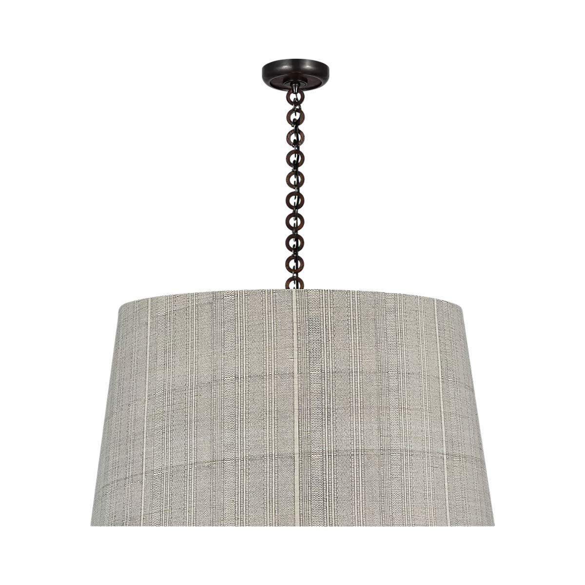 Evelyn Pendant Light in Bronze and Natural Oak/Natural Mohave.