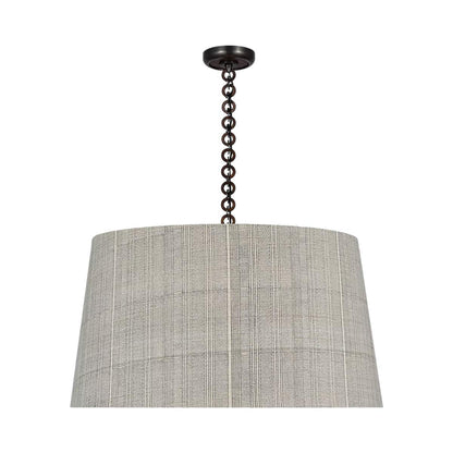 Evelyn Pendant Light in Bronze and Natural Oak/Natural Mohave.