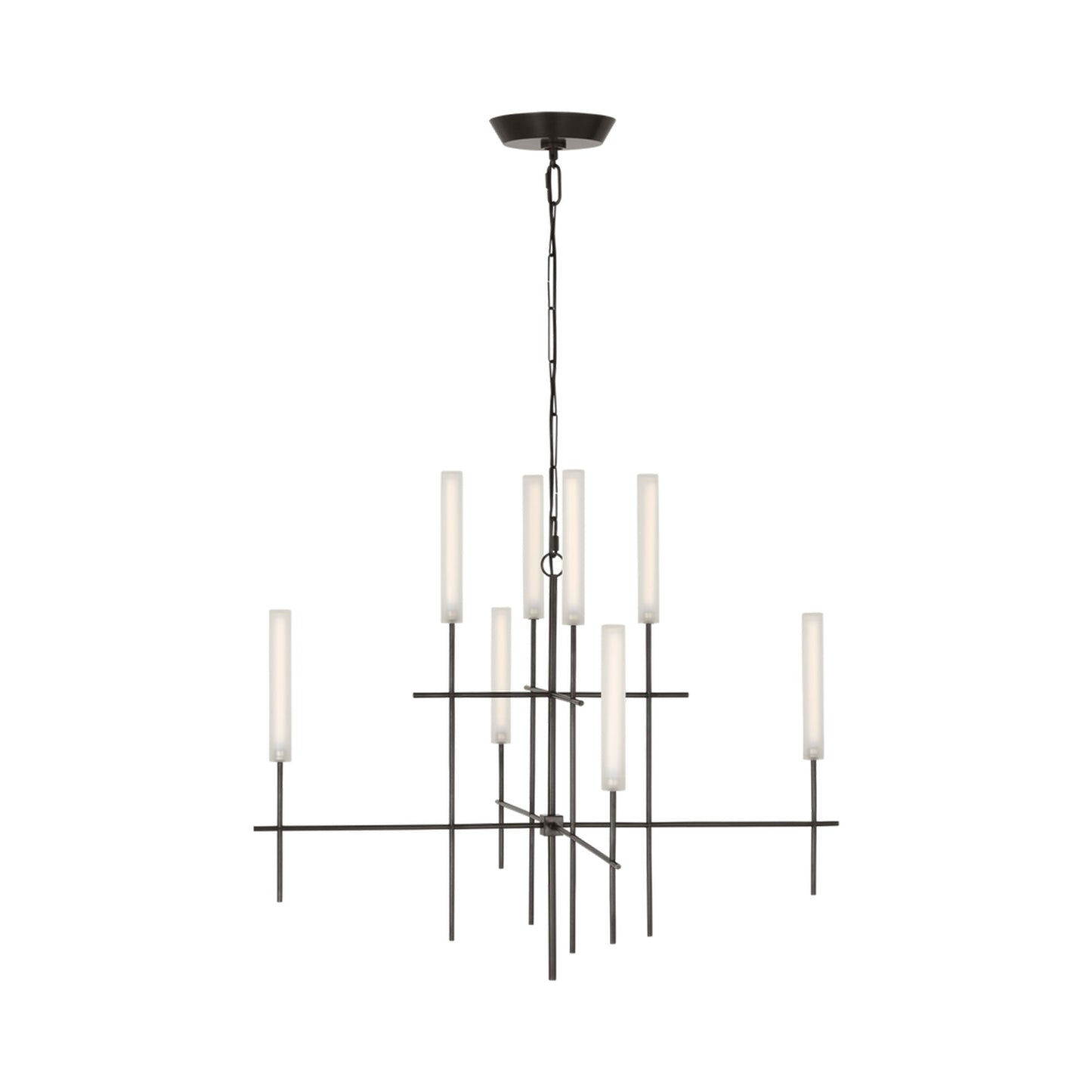 Fay LED Chandelier in Bronze.