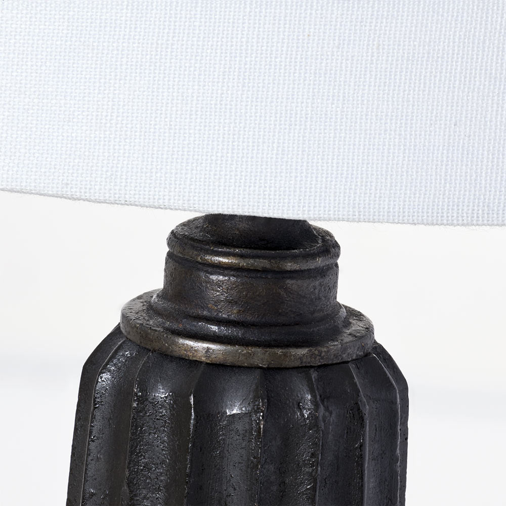 Fluted Spire Table Lamp in Detail.