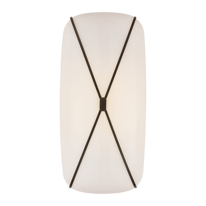 Fondant LED Linear Bath Wall Light in Gun Metal (24-Inch).