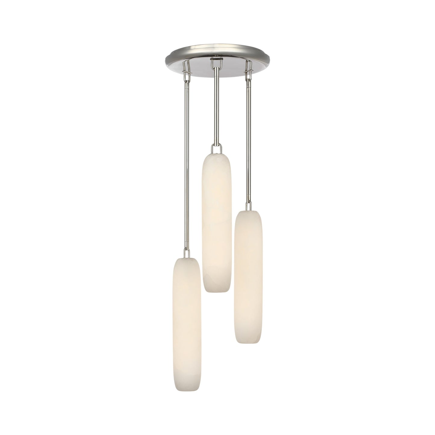 Formosa LED Pendant Light in Polished Nickel (3-Light).