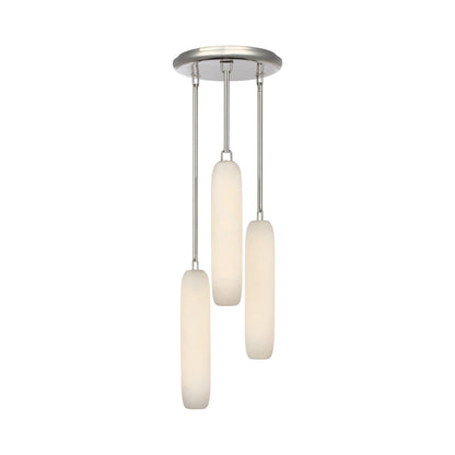 Formosa LED Pendant Light in Polished Nickel (3-Light).