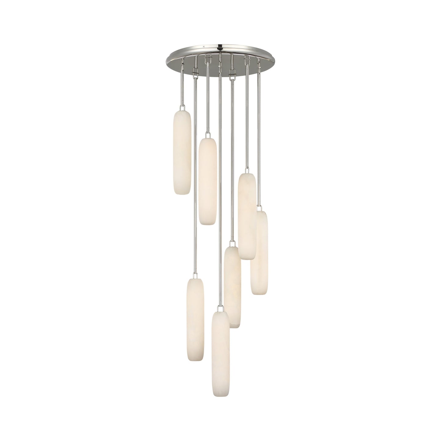 Formosa LED Pendant Light in Polished Nickel (7-Light).