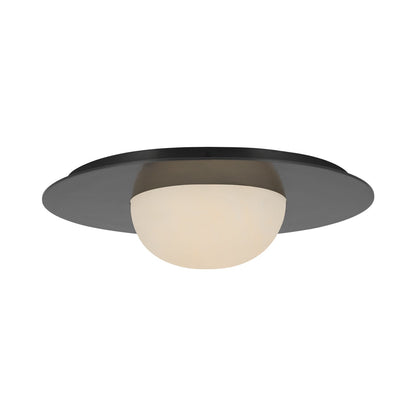 Fosse LED Flush Mount Ceiling Light in Bronze (Small).
