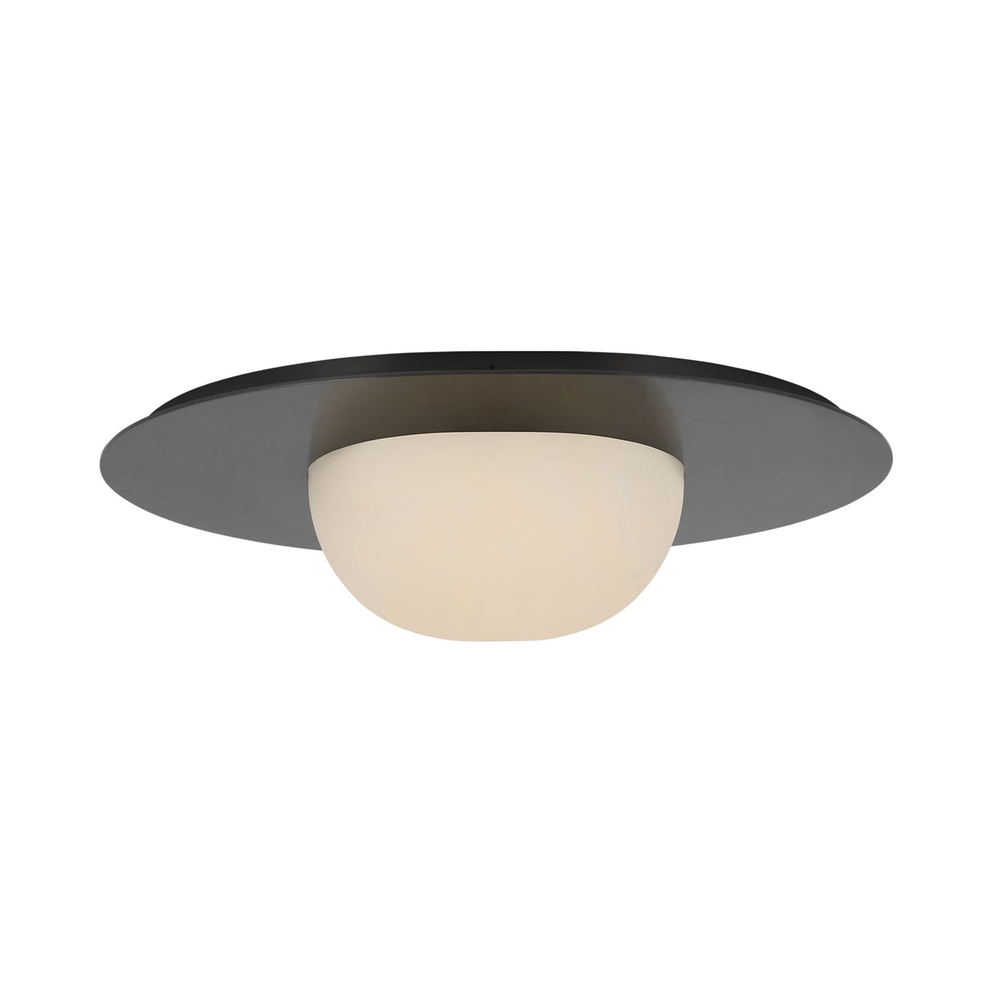 Fosse LED Flush Mount Ceiling Light in Bronze (Large).